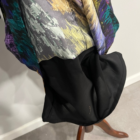 Milly of New York Multicolor‎ Abstract Print Women's Dress 4 - Picture 3 of 6